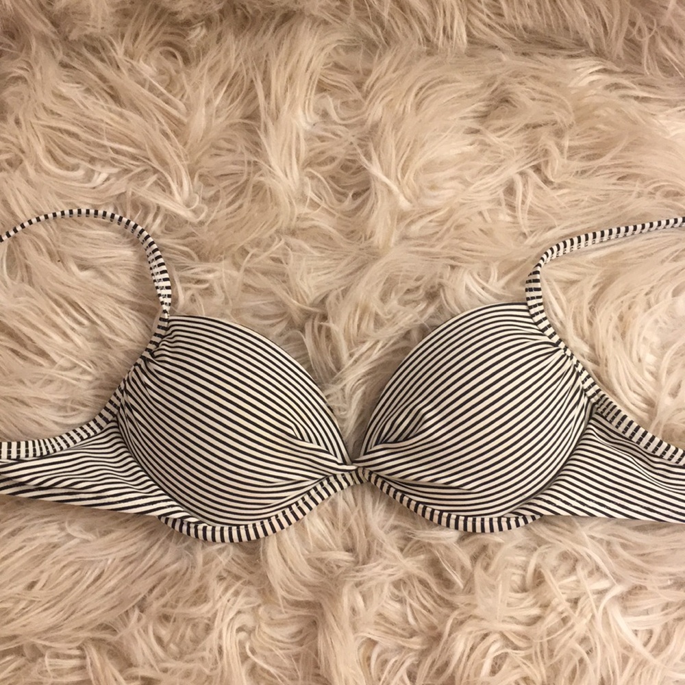 Black and White Swim Top